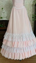 Load image into Gallery viewer, Stunning 1980’s Vintage Pink Lace and Taffeta Strapless Dream Dress
