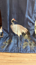 Load image into Gallery viewer, Incredible Vintage 17 Painted Crane Silk Kimono
