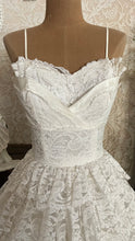 Load image into Gallery viewer, Dreamiest 1950’s Vintage Petal Bust and Tiered Lace Bridal Dress
