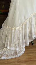 Load image into Gallery viewer, Beautiful 1960’s Vintage Chiffon Bridal Gown with Amazing Train
