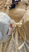 Load image into Gallery viewer, Deadstock 1950’s Vintage white Satin and Lace Bustier by Lady Marlene
