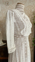 Load image into Gallery viewer, Antique 1900’s Edwardian White Eyelet Lace Dress
