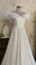 Load image into Gallery viewer, 1970’s Vintage White Lace Dress by Candi Jones
