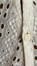 Load image into Gallery viewer, Antique 1900’s Edwardian White Eyelet Lace Dress
