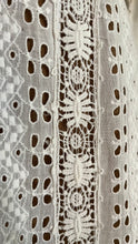 Load image into Gallery viewer, Antique 1900’s Edwardian White Eyelet Lace Dress
