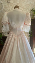 Load image into Gallery viewer, Sweetest 1980’s Vintage Pale Pink Satin and White Lace Dream Dress with Jacket
