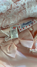 Load image into Gallery viewer, Stunning 1980’s Vintage Pink Lace and Taffeta Strapless Dream Dress
