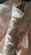 Load image into Gallery viewer, Dreamiest 1980’s Vintage Pink Satin and Lace Sweetheart Gown
