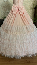 Load image into Gallery viewer, Stunning 1980’s Vintage Pink Lace and Taffeta Strapless Dream Dress
