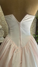 Load image into Gallery viewer, Sweetest 1980’s Vintage Pale Pink Satin and White Lace Dream Dress with Jacket
