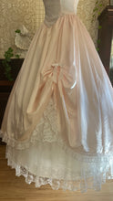 Load image into Gallery viewer, Sweetest 1980’s Vintage Pale Pink Satin and White Lace Dream Dress with Jacket
