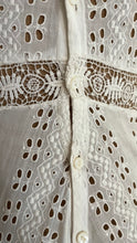 Load image into Gallery viewer, Antique 1900’s Edwardian White Eyelet Lace Dress
