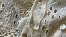 Load image into Gallery viewer, Antique 1900’s Edwardian White Eyelet Lace Dress
