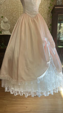 Load image into Gallery viewer, Sweetest 1980’s Vintage Pale Pink Satin and White Lace Dream Dress with Jacket
