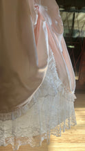 Load image into Gallery viewer, Sweetest 1980’s Vintage Pale Pink Satin and White Lace Dream Dress with Jacket
