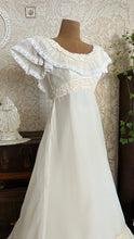 Load image into Gallery viewer, Beautiful 1960’s Vintage Chiffon Bridal Gown with Amazing Train
