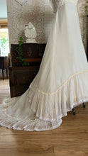 Load image into Gallery viewer, Beautiful 1960’s Vintage Chiffon Bridal Gown with Amazing Train
