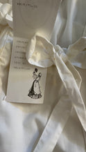 Load image into Gallery viewer, Fairytale 1984 Vintage Old Stock Off the Shoulder White Cotton Bridal Gown by Laura Ashley
