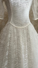 Load image into Gallery viewer, Beautiful 1960’s Vintage Illusion Lace Bridal Gown
