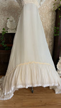 Load image into Gallery viewer, Beautiful 1960’s Vintage Chiffon Bridal Gown with Amazing Train
