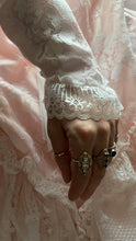 Load image into Gallery viewer, Dreamiest 1980’s Vintage Pink Satin and Lace Sweetheart Gown
