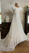 Load image into Gallery viewer, Beautiful 1960’s Vintage Chiffon Bridal Gown with Amazing Train
