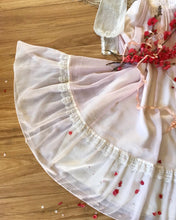 Load image into Gallery viewer, 1970’s vintage Tea Rose Pink Voile Gunne Sax dress Romantic Renaissance Bridal Collection
