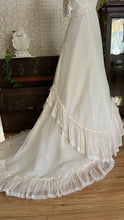 Load image into Gallery viewer, Beautiful 1960’s Vintage Chiffon Bridal Gown with Amazing Train
