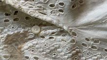 Load image into Gallery viewer, Antique 1900’s Edwardian White Eyelet Lace Dress
