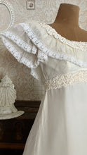 Load image into Gallery viewer, Beautiful 1960’s Vintage Chiffon Bridal Gown with Amazing Train
