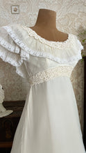 Load image into Gallery viewer, Beautiful 1960’s Vintage Chiffon Bridal Gown with Amazing Train
