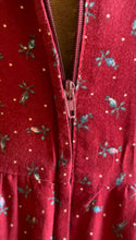 Load image into Gallery viewer, Authentic 1970’s vintage Red Floral Calico Gunne Sax dress
