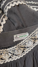 Load image into Gallery viewer, Authentic 1940’s Vintage Dove Grey Patio Skirt by Porters Frontier Fashions
