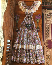 Load image into Gallery viewer, Authentic 1970’s vintage floral calico dress by Montgomery Ward
