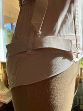 Load image into Gallery viewer, Authentic 1950’s Vintage Pink Cotton Fan Lacing Surgical Camp Corset
