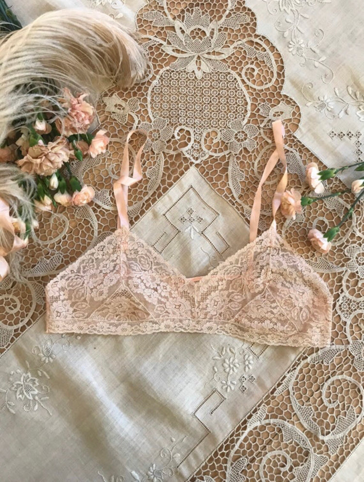 Incredible 1920’s 1930’s lace bralette